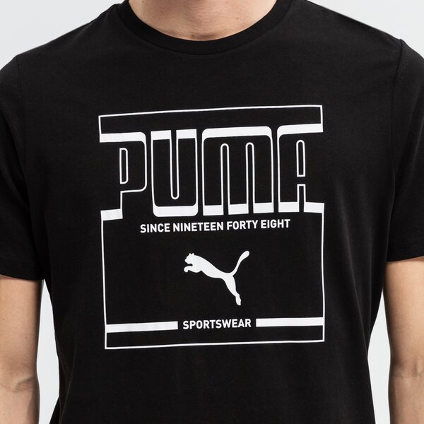 Koszulka męska PUMA T-SHIRT SS GRAPHIC 589267 01 kolor czarny