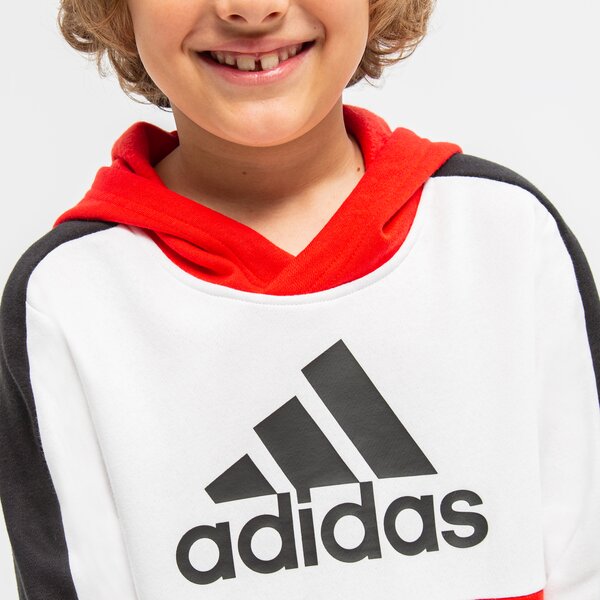 Bluza dziecięca ADIDAS BLUZA Z KAPTUREM U CB FL BOY hc5657 kolor czerwony