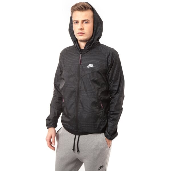 Kurtka przejściowa męska NIKE KURTKA RU FLY WINDRUNNER 644127010 kolor czarny