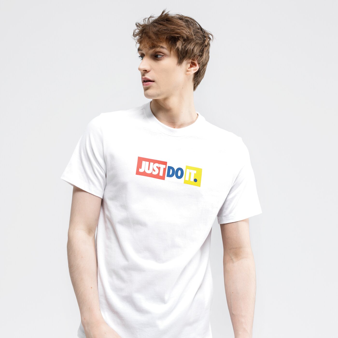 Koszulka męska NIKE T-SHIRT SPORTSWEAR JDI ck2305-100 kolor biały