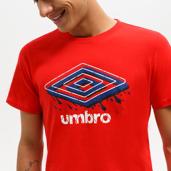 Koszulka męska UMBRO T-SHIRT WADE ul122tsm07002 kolor czerwony