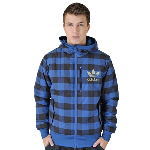 Kurtka zimowa męska ADIDAS KURTKA AC PADDED JACKET GRAPHIC o57772 kolor niebieski