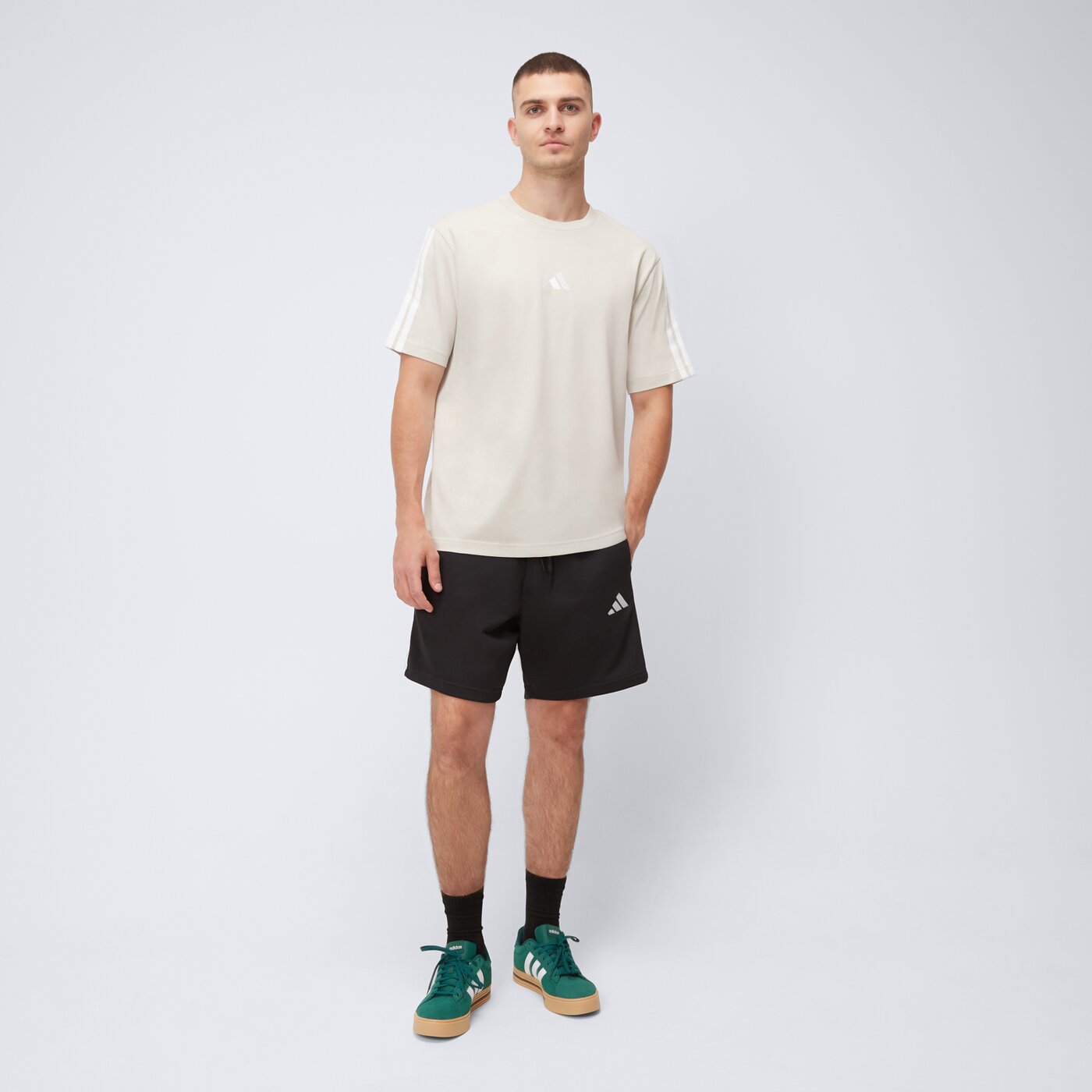 Spodenki męskie ADIDAS SZORTY M 3S FT SHO je6414 kolor czarny