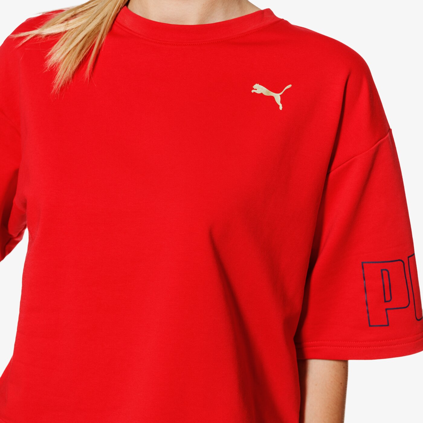 Koszulka damska PUMA T-SHIRT SS MODERN SPORT 85201712 kolor czerwony
