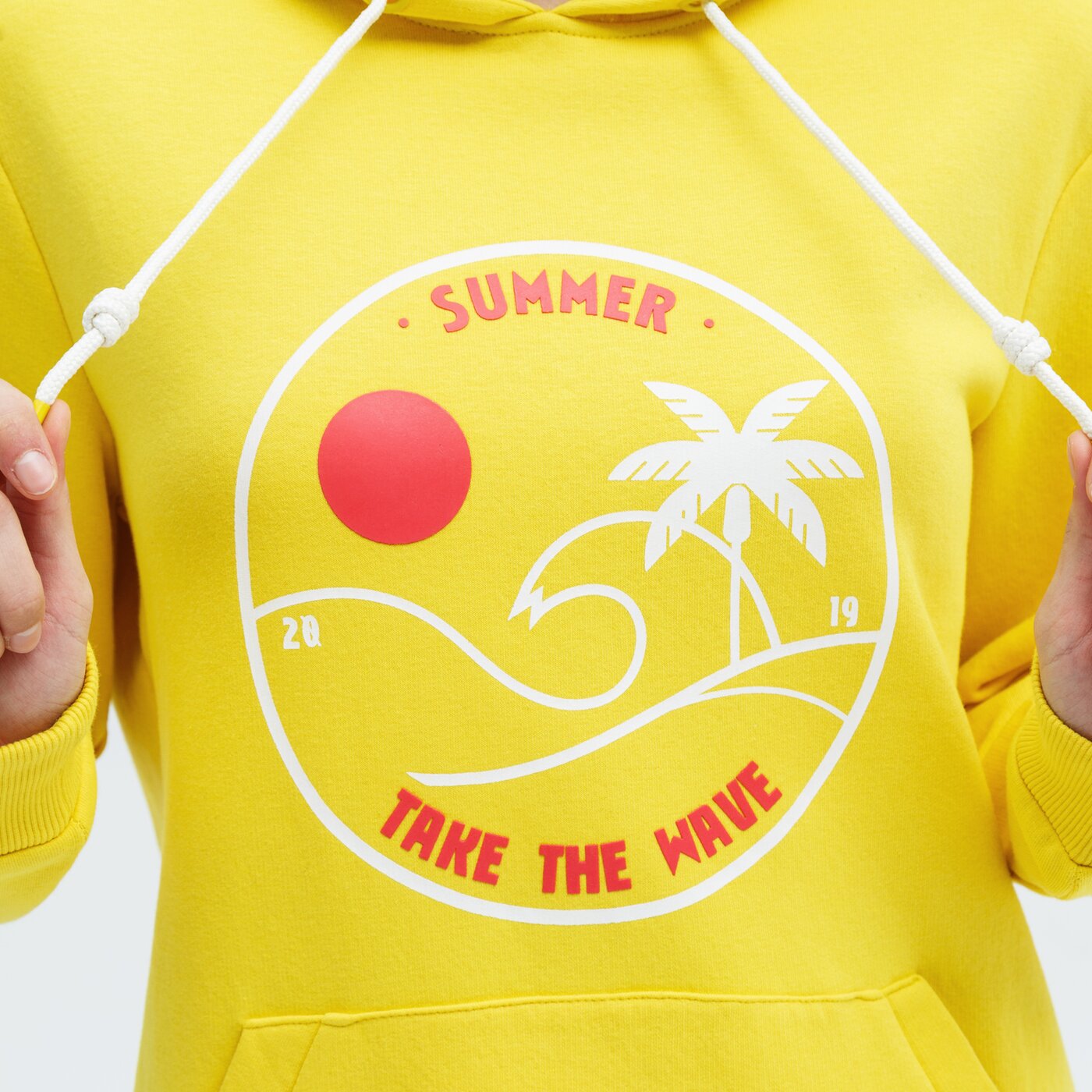 Bluza damska UP8 BLUZA Z KAPTUREM SKYLA up121bld35002 kolor żółty