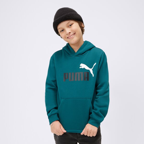 Bluza dziecięca PUMA BLUZA ESS+ 2 COL BIG LOGO FL B 586987 75 kolor zielony