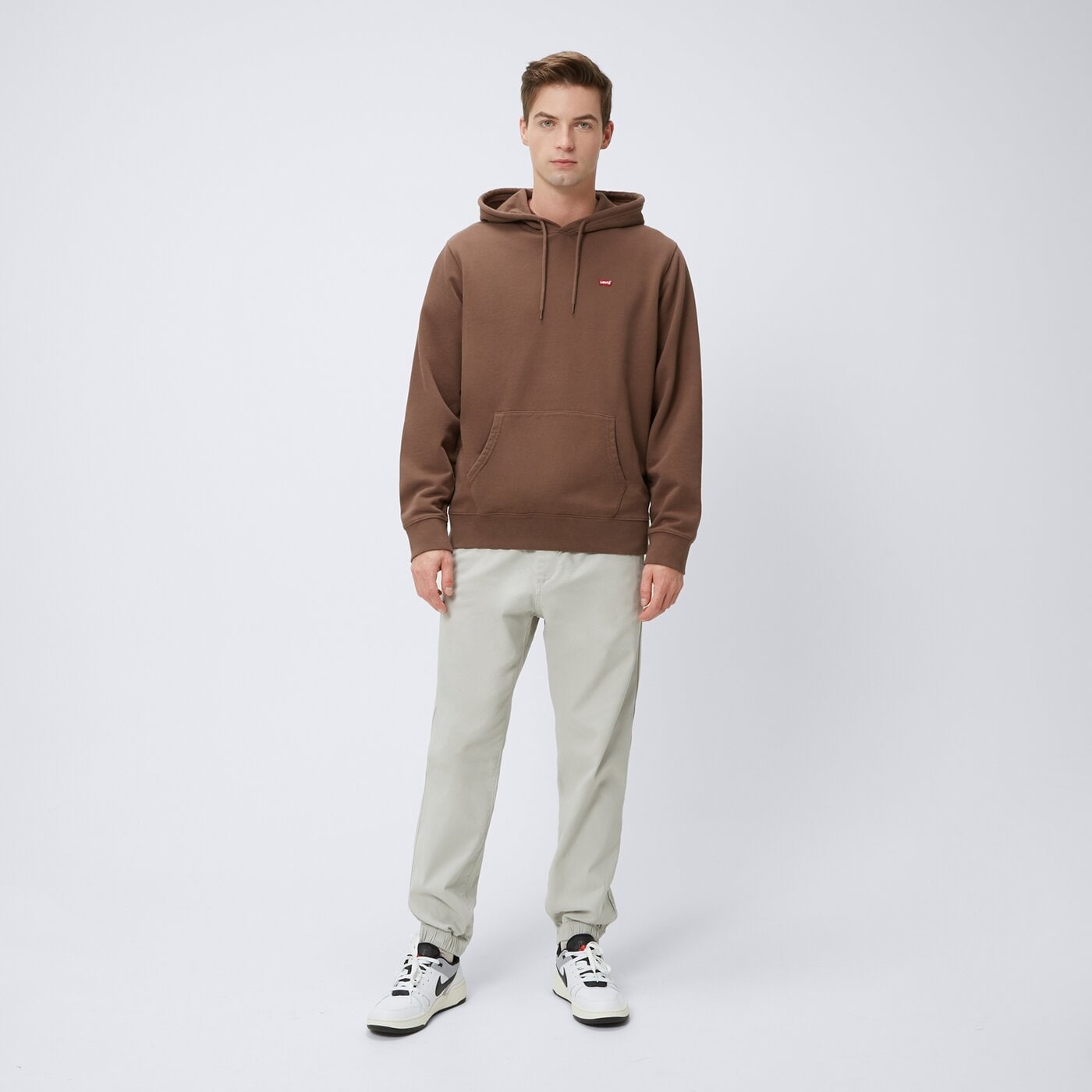 Bluza męska LEVI'S BLUZA Z KAPTUREM THE ORIGINAL HM 34581-0050 kolor brązowy