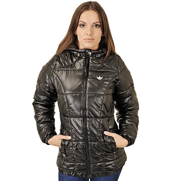 Kurtka zimowa damska ADIDAS KURTKA AC LONG PADDED JKT - SOLIDS o58622 kolor czarny