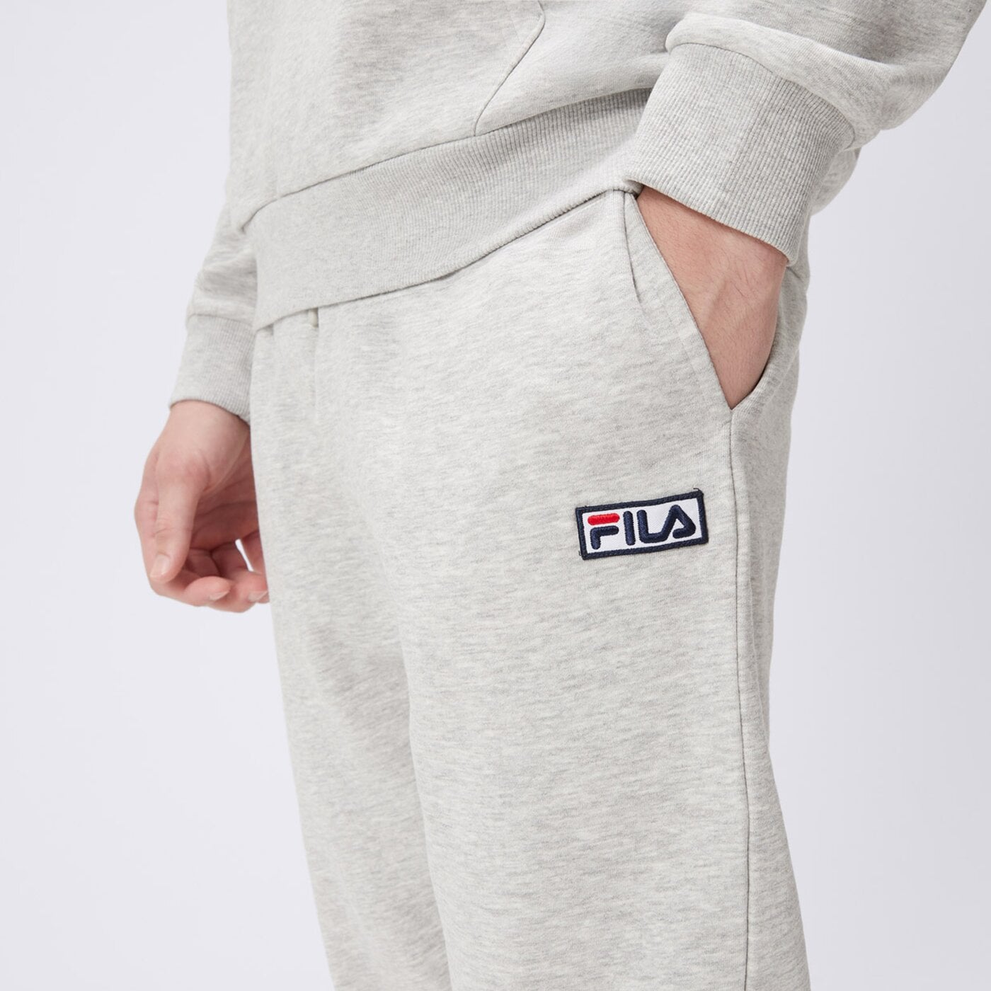 Spodnie dresowe męskie FILA SPODNIE TUBER 2.0 fw24spm025289 kolor szary