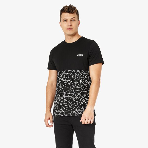 Koszulka męska UMBRO T-SHIRT SS SMART ul38tsm51001 kolor czarny