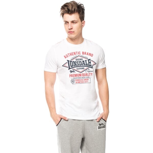 Koszulka męska LONSDALE T-SHIRT SWANLEY 1147337000 kolor biały