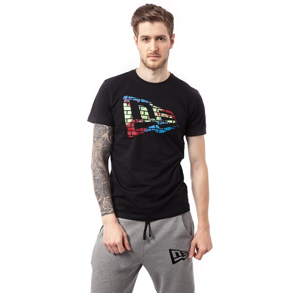 Koszulka męska NEW ERA T-SHIRT GRAPH WALL 11136453 kolor czarny