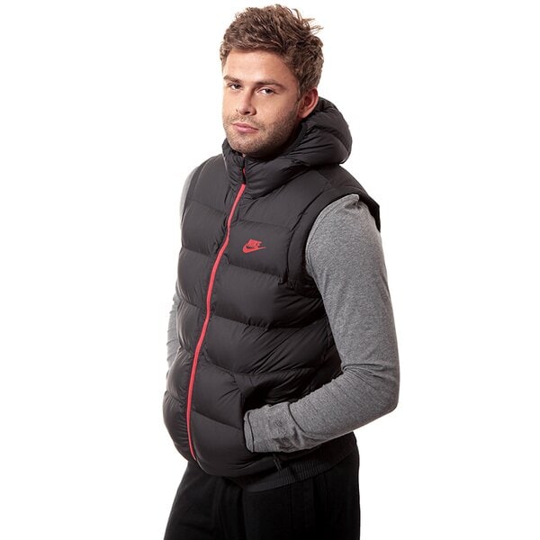Bezrękawnik męski NIKE BEZRĘKAWNIK VEST HOOD PADD WERE 636698010 kolor czarny