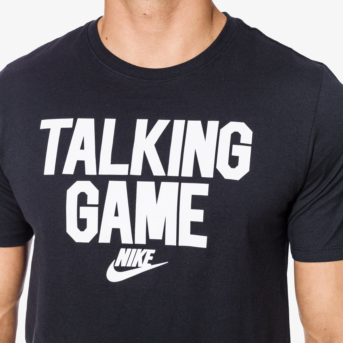 Koszulka męska NIKE T-SHIRT SS M NSW TEE VERBIAGE GAME 856930010 kolor czarny