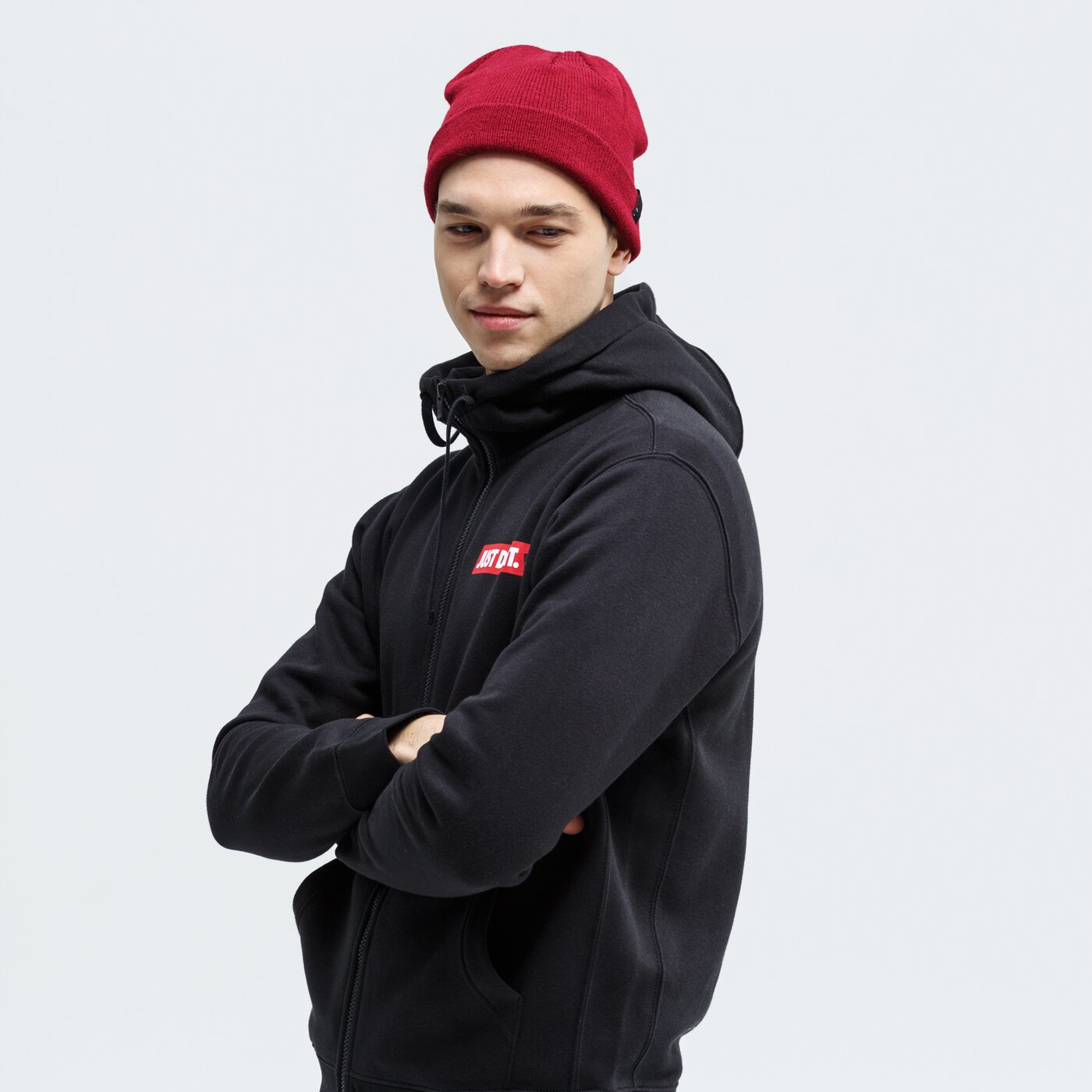 Bluza męska NIKE BLUZA M NSW JDI FZ FLC BSTR bv5068-010 kolor czarny