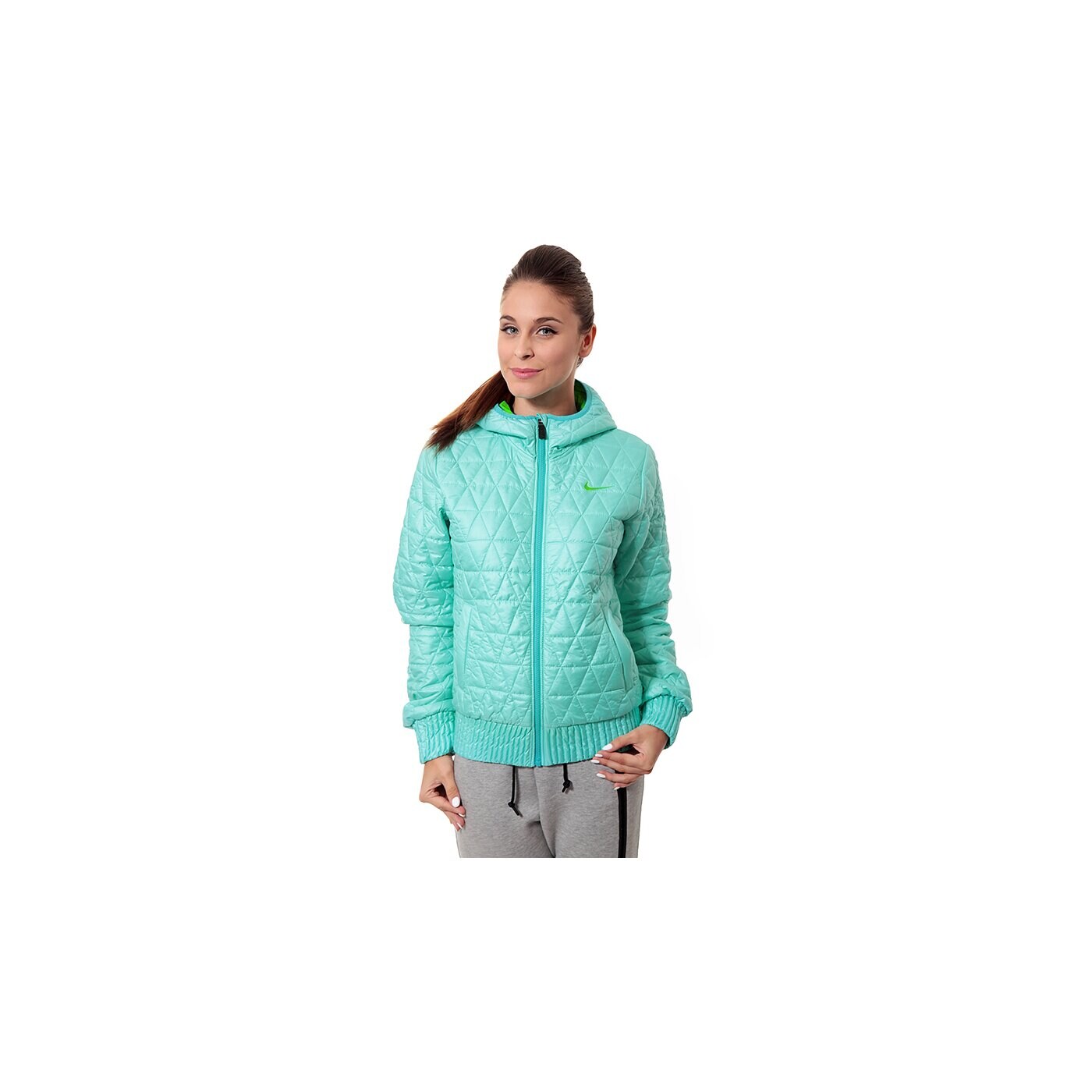 Kurtka zimowa damska NIKE KURTKA ALLIANCE JACKET- PADDED 615156364 kolor zielony