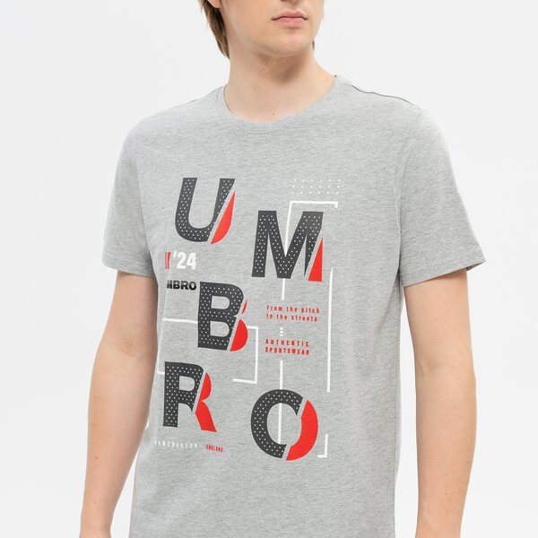 Koszulka męska UMBRO T-SHIRT HEVER ul322tsm09002 kolor szary