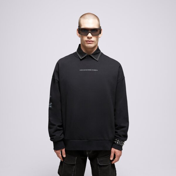 S.NOW JOB SIZEER CREWNECK “I DON'T KNOW” BLACK si123blu51001 kolor czarny