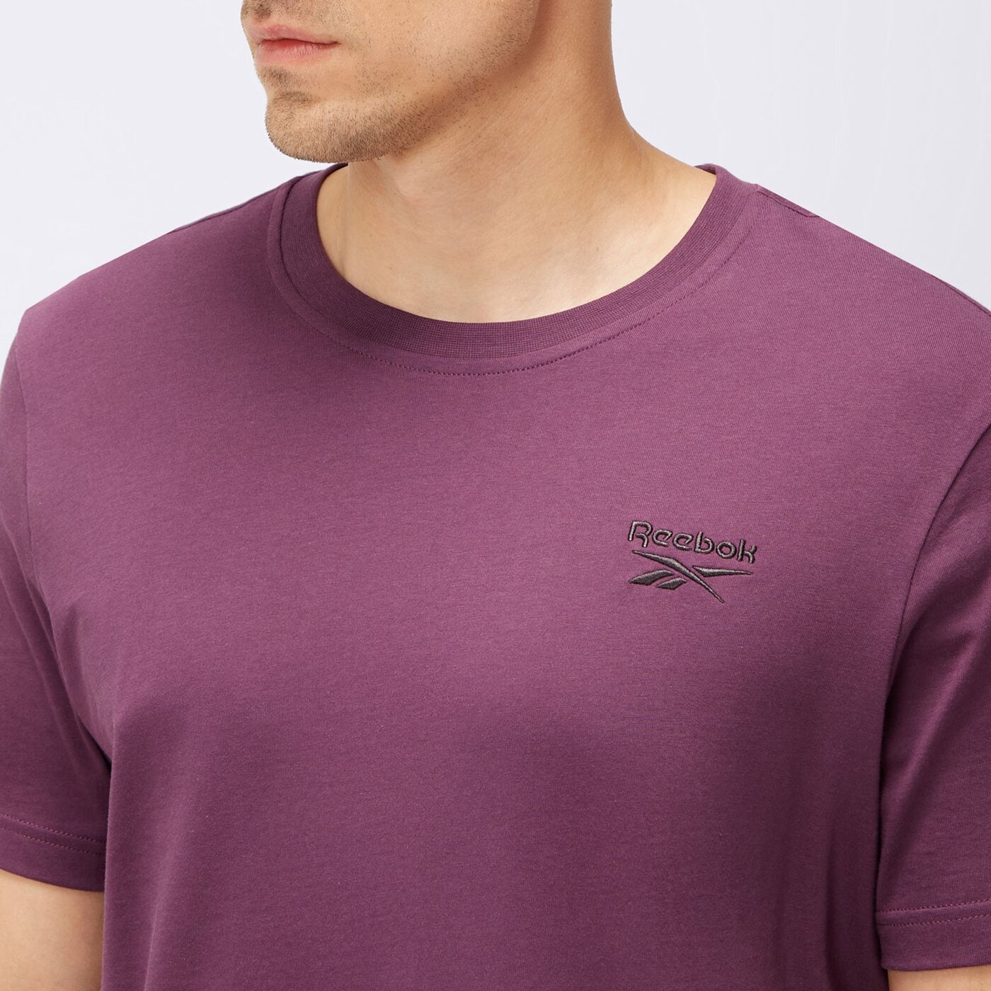 REEBOK T-SHIRT IDENTITY SMALL LOGO (100206078) fioletowy
