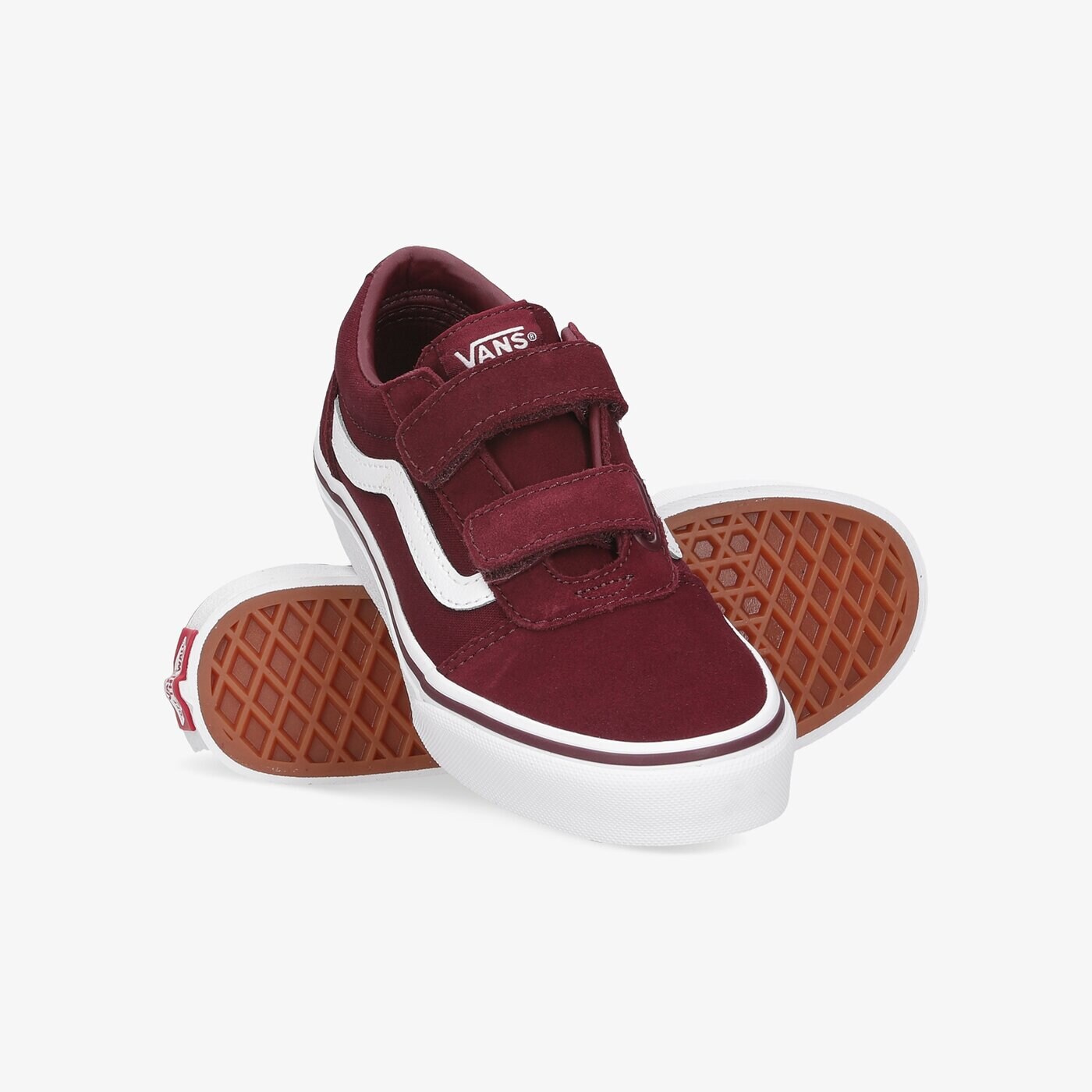 Buty dziecięce VANS YT WARD V vn0a4budu1a1 kolor bordowy