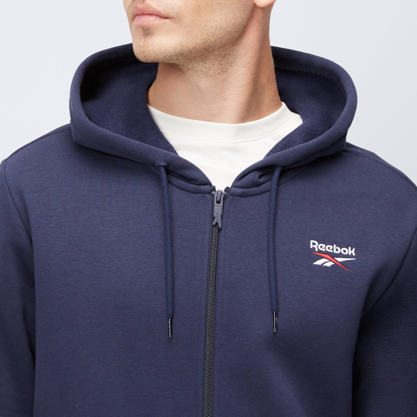REEBOK BLUZA ROZPINANA Z KAPTUREM IDENTITY SL FLEECE FZ