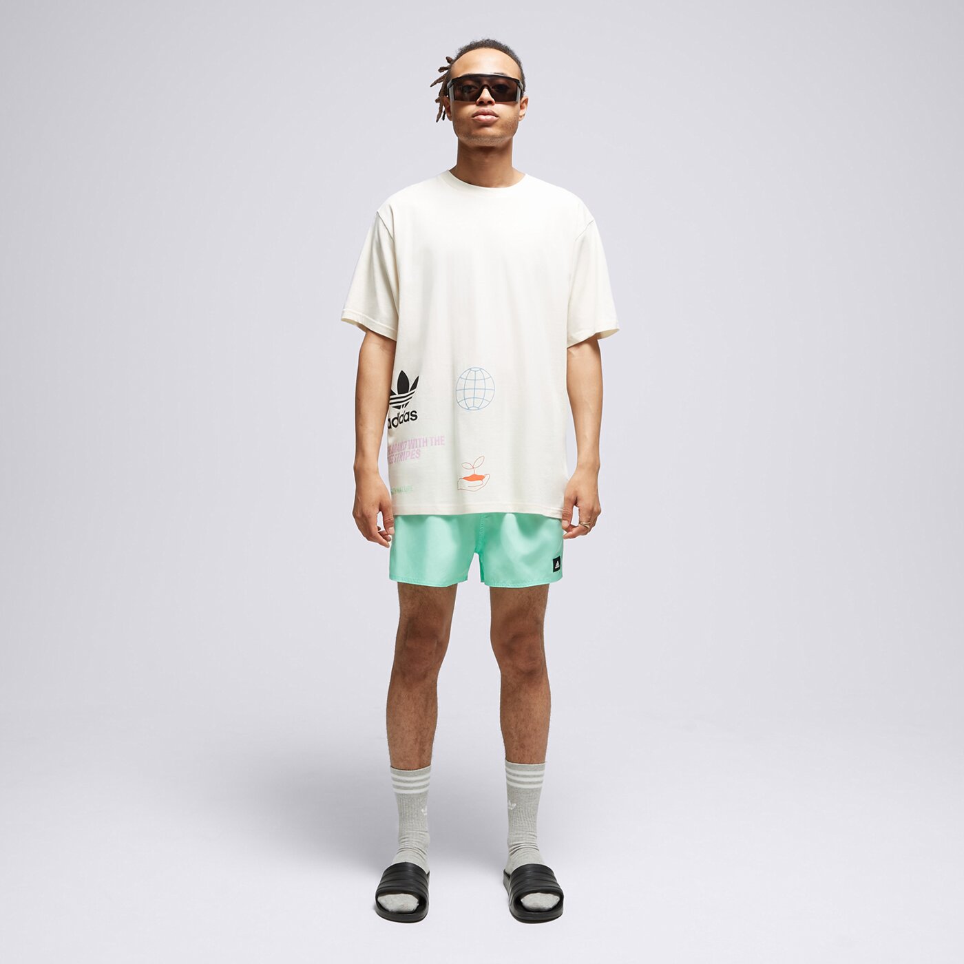 Kąpielówki męskie ADIDAS SZORTY 3S CLX SH VSL ht4370 kolor zielony