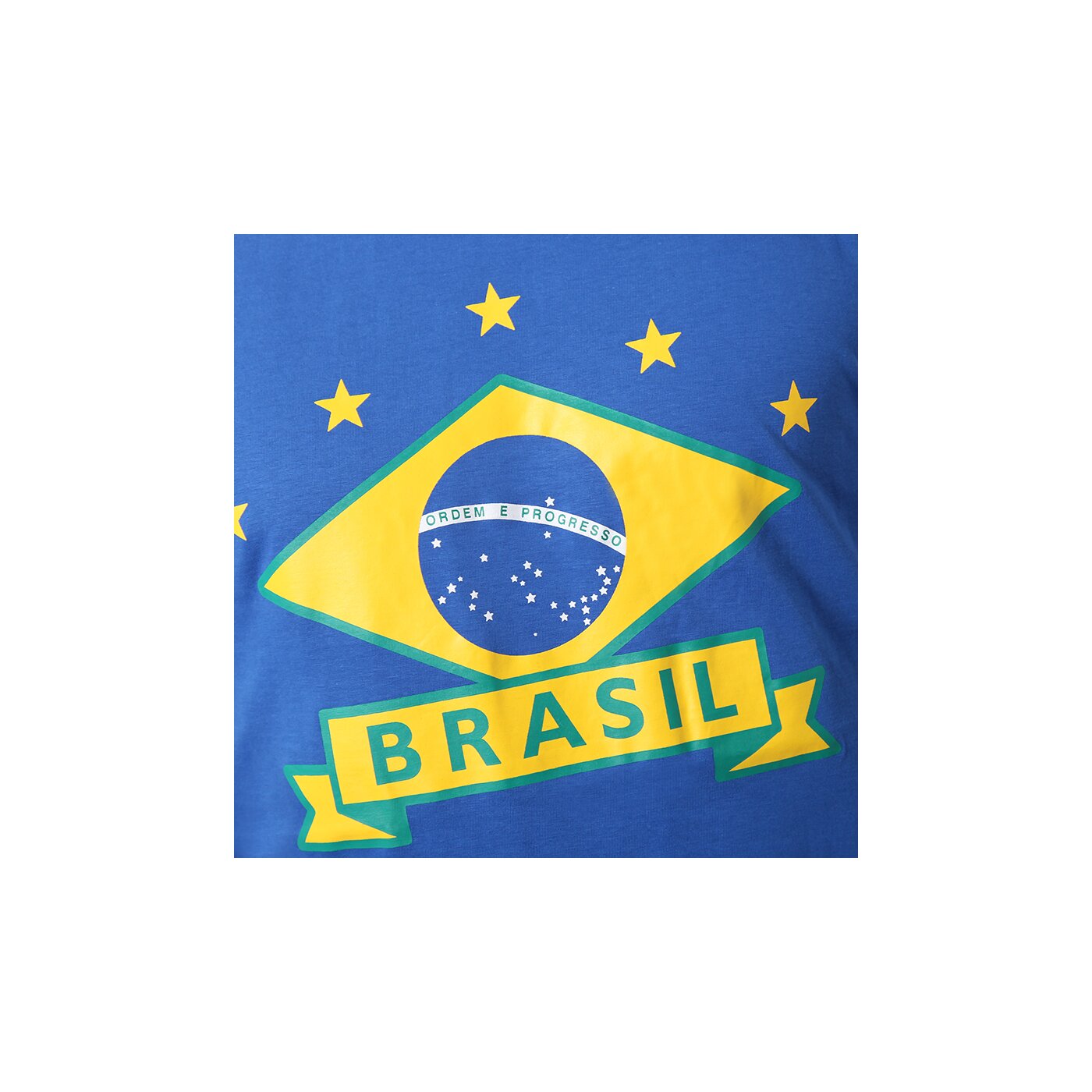 Koszulka męska UMBRO T-SHIRT 2014 - BRASIL CREST TEE 62343u3ai kolor niebieski