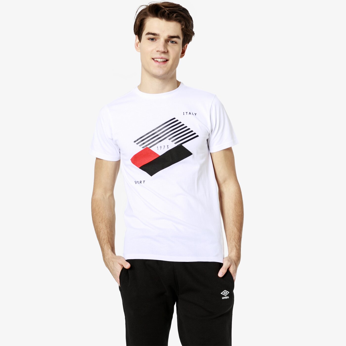 Koszulka męska LOTTO T-SHIRT SS FABRIANO lo19tsm23001 kolor biały