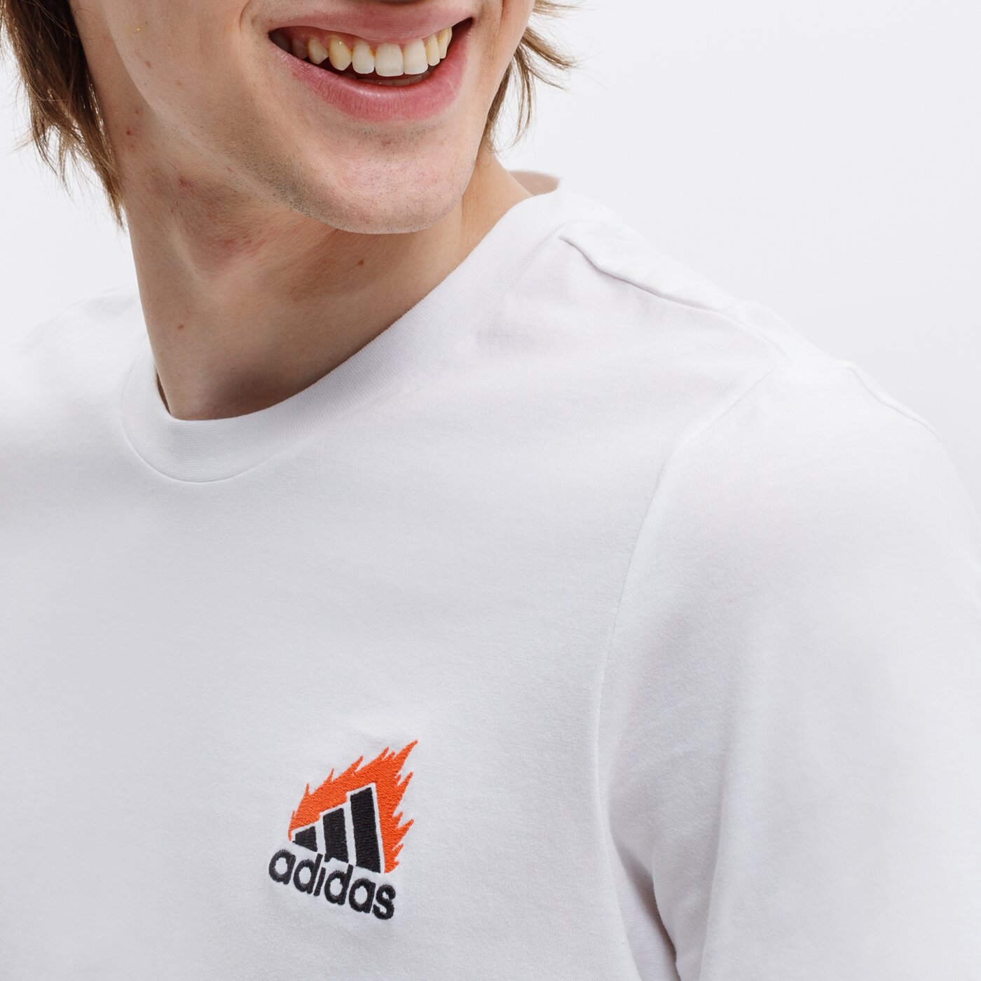 Koszulka męska ADIDAS T-SHIRT M EMBRD LG T gl3256 kolor biały