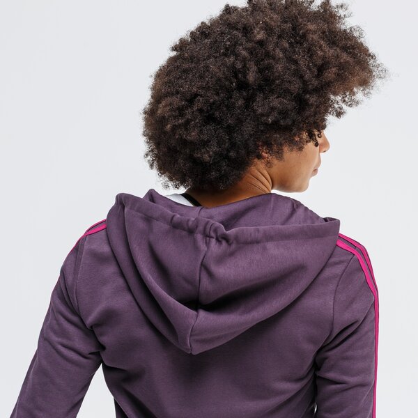 Bluza damska ADIDAS BLUZA ROZPINANA Z KAPTUREM W E 3S FZ HD gd3055 kolor fioletowy