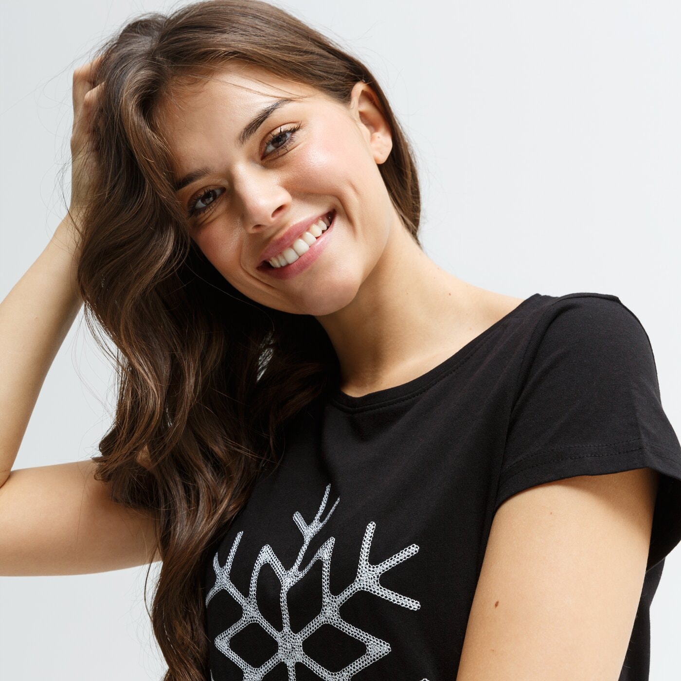 Koszulka damska FEEWEAR T-SHIRT FROSTY fw39tsd23001 kolor czarny