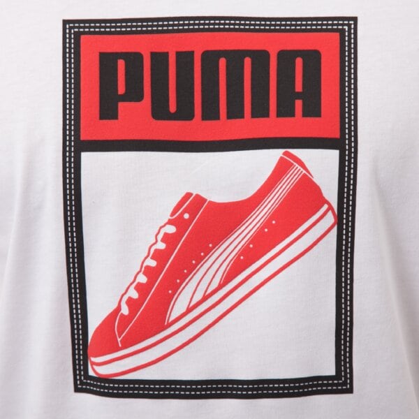 Koszulka męska PUMA T-SHIRT PUMATONGUE 83242402 kolor biały