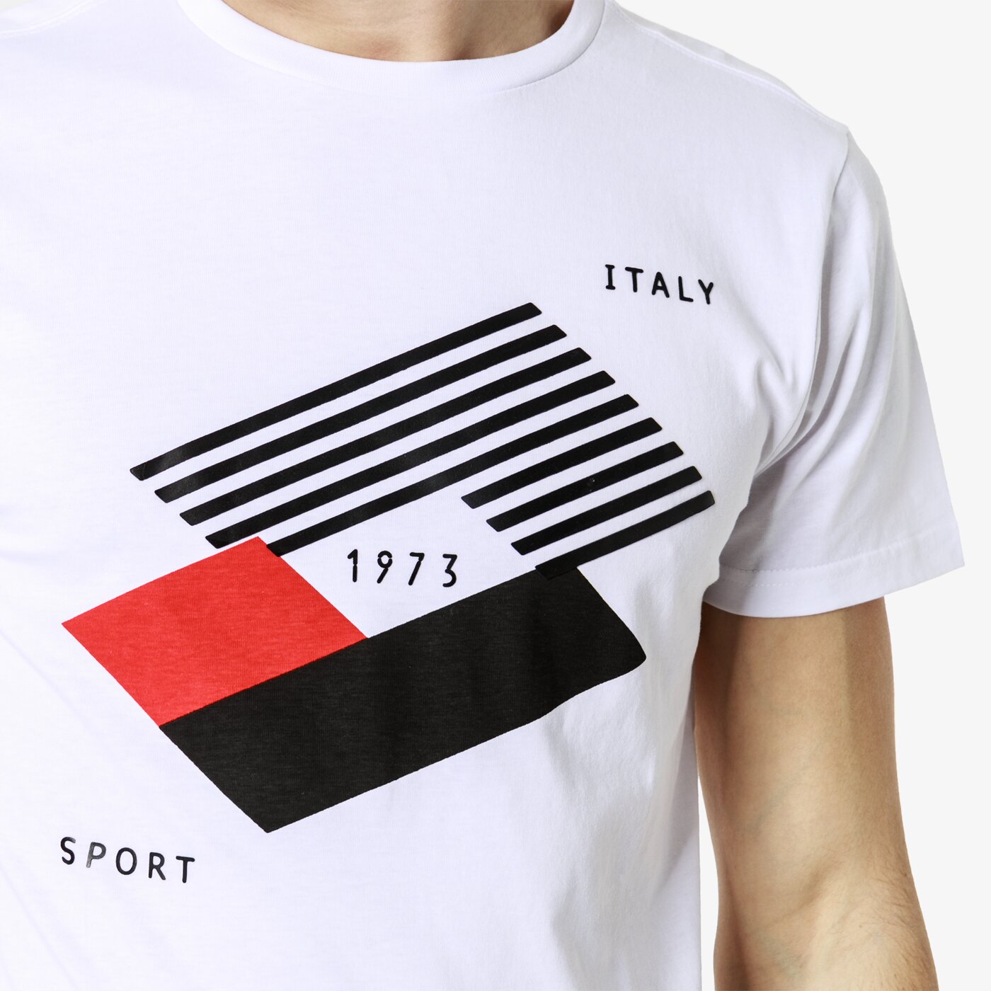 Koszulka męska LOTTO T-SHIRT SS FABRIANO lo19tsm23001 kolor biały