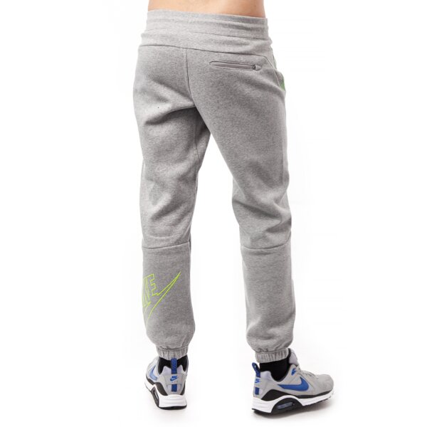 Spodnie dresowe męskie NIKE SPODNIE FABRIC MIX CUFF PANT 642871063 kolor szary