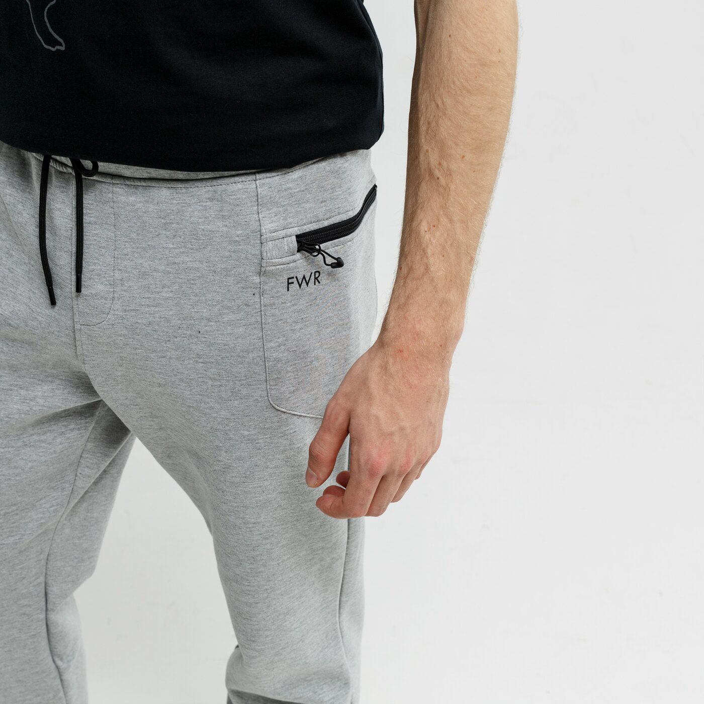 Spodnie dresowe męskie FEEWEAR SPODNIE AMBATO fw19spm09001 kolor szary