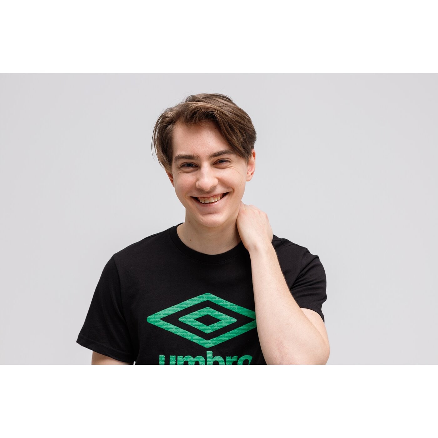 Koszulka męska UMBRO T-SHIRT MASIN ul121tsm83001 kolor czarny