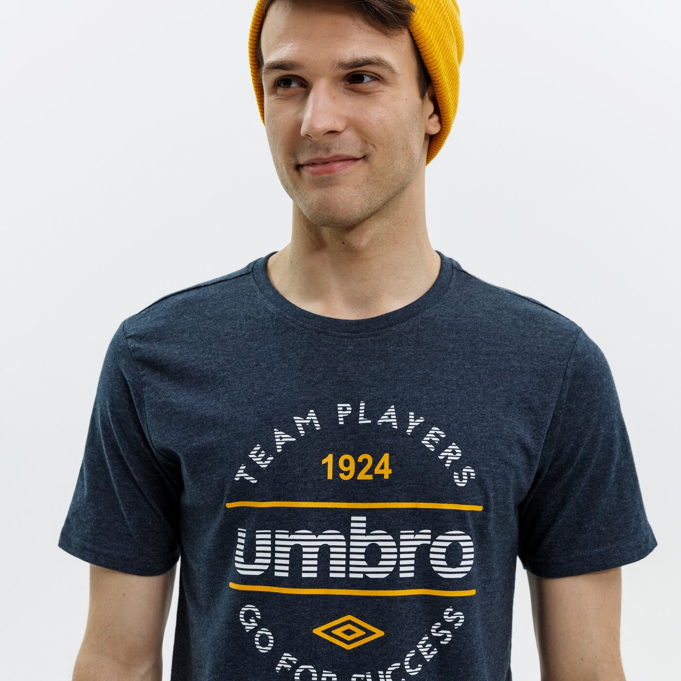 Koszulka męska UMBRO T-SHIRT FENNO ul321tsm04002 kolor granatowy