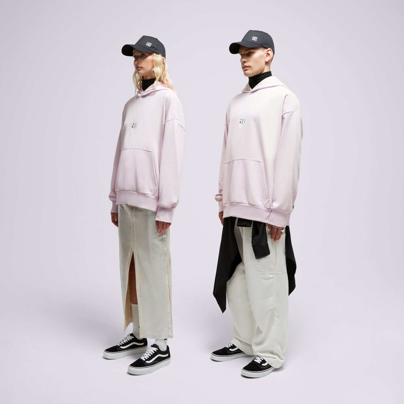 S.NOW JOB SIZEER HOODIE “I DECIDE” OFF WHITE si123blu50001 kolor beżowy