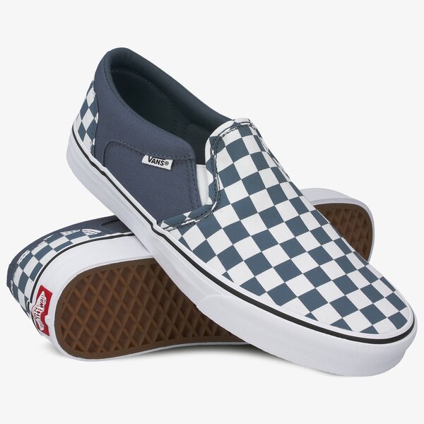 Buty sportowe męskie VANS MN ASHER CHECKERBOARD vn000seqw501 kolor niebieski