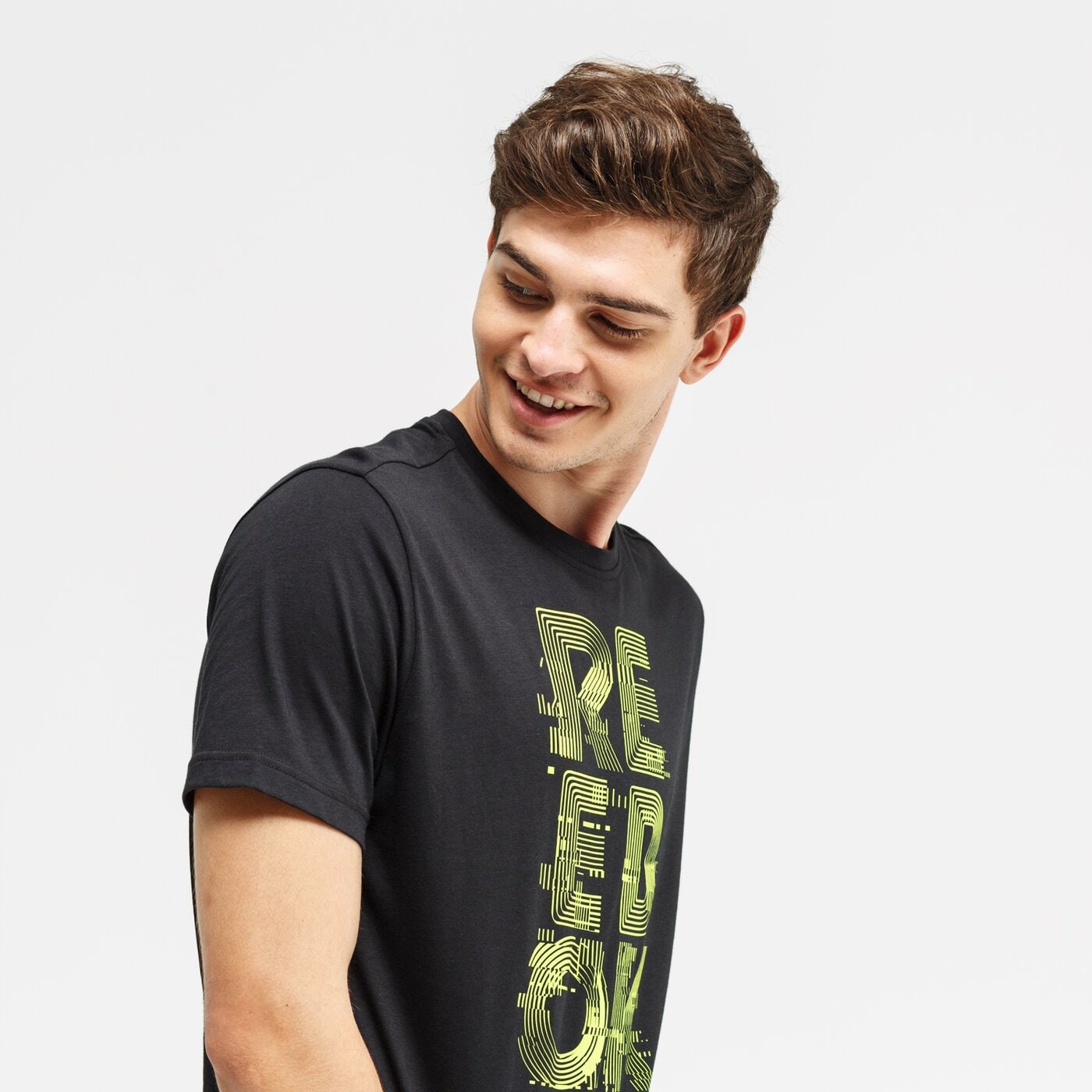 Koszulka męska REEBOK T-SHIRT GS FUTURISM CREW du4696 kolor czarny