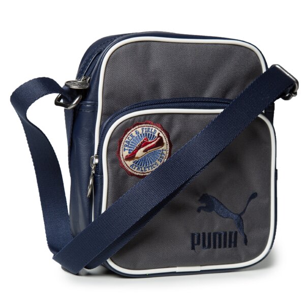 Torba sportowa damska PUMA TOREBKA ORIGINALS REPORTER VARSITY 07344601 kolor szary