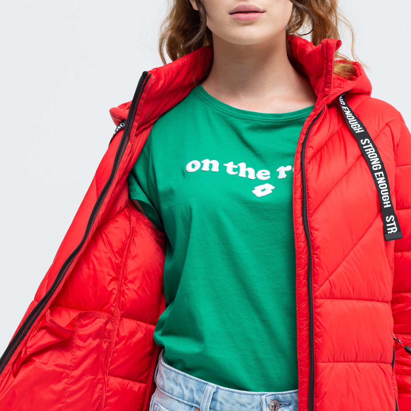 Kurtka zimowa damska UMBRO KURTKA TOBITO ul39kud01002 kolor czerwony