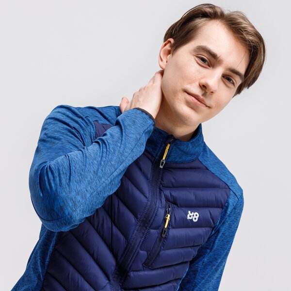 Bluza męska UP8 BLUZA ROZPINANA MATEO up121blm30002 kolor niebieski