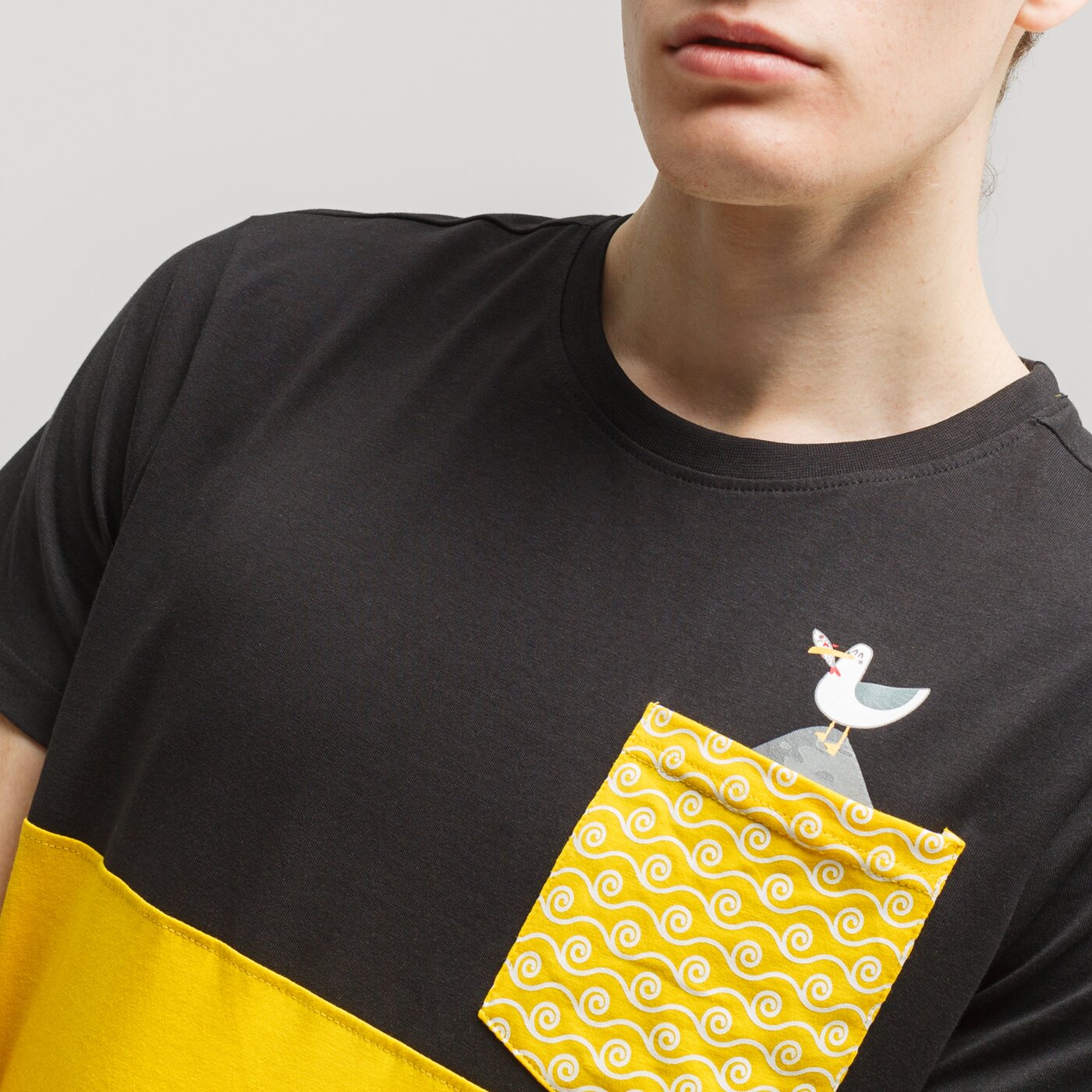 Koszulka męska UP8 T-SHIRT DABBY up120tsm21001 kolor żółty