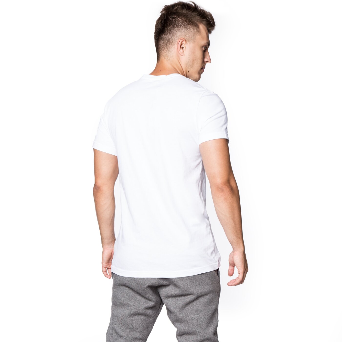 Koszulka męska ADIDAS T-SHIRT ESS LOGO ay7172 kolor biały