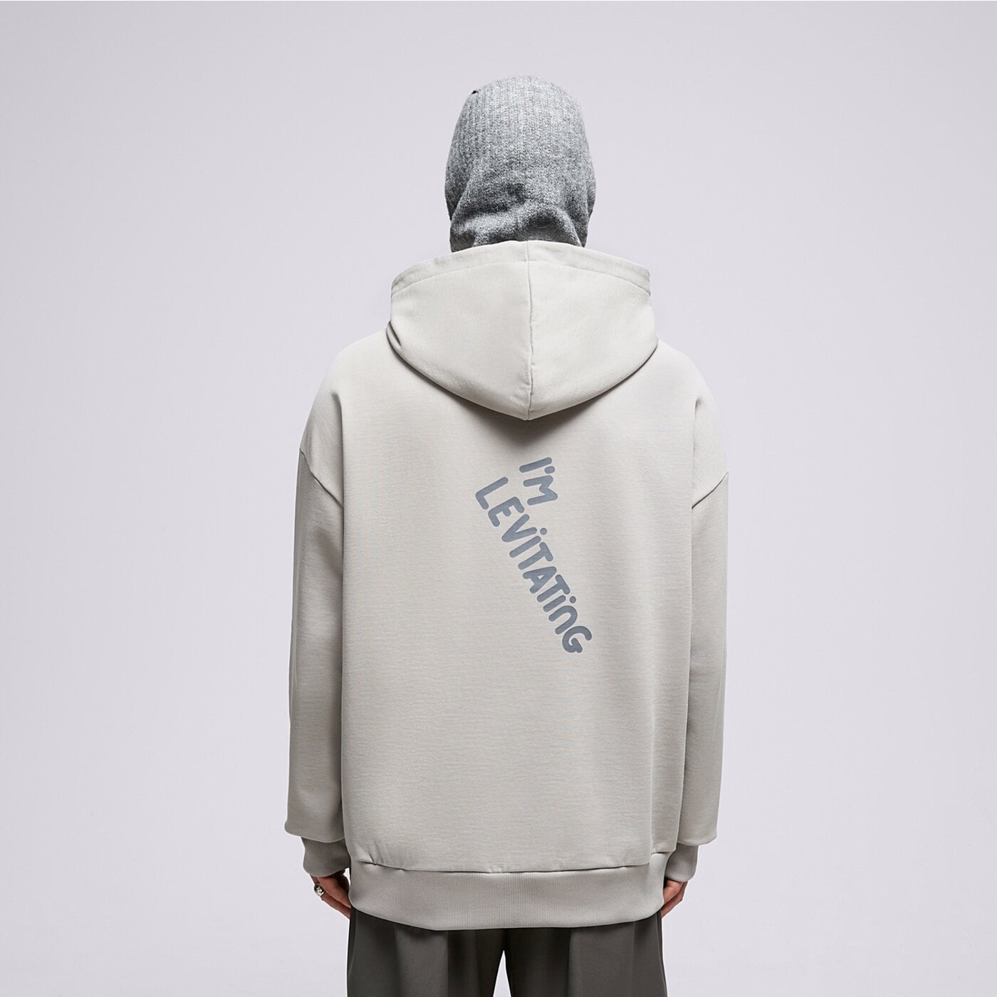 S.NOW JOB SIZEER HOODIE "I'M LEVITATING" GRAY si323blu55001 kolor szary