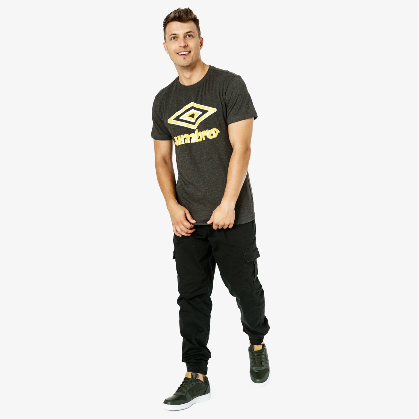 Koszulka męska UMBRO T-SHIRT SS POWERFUL ul38tsm40001 kolor szary