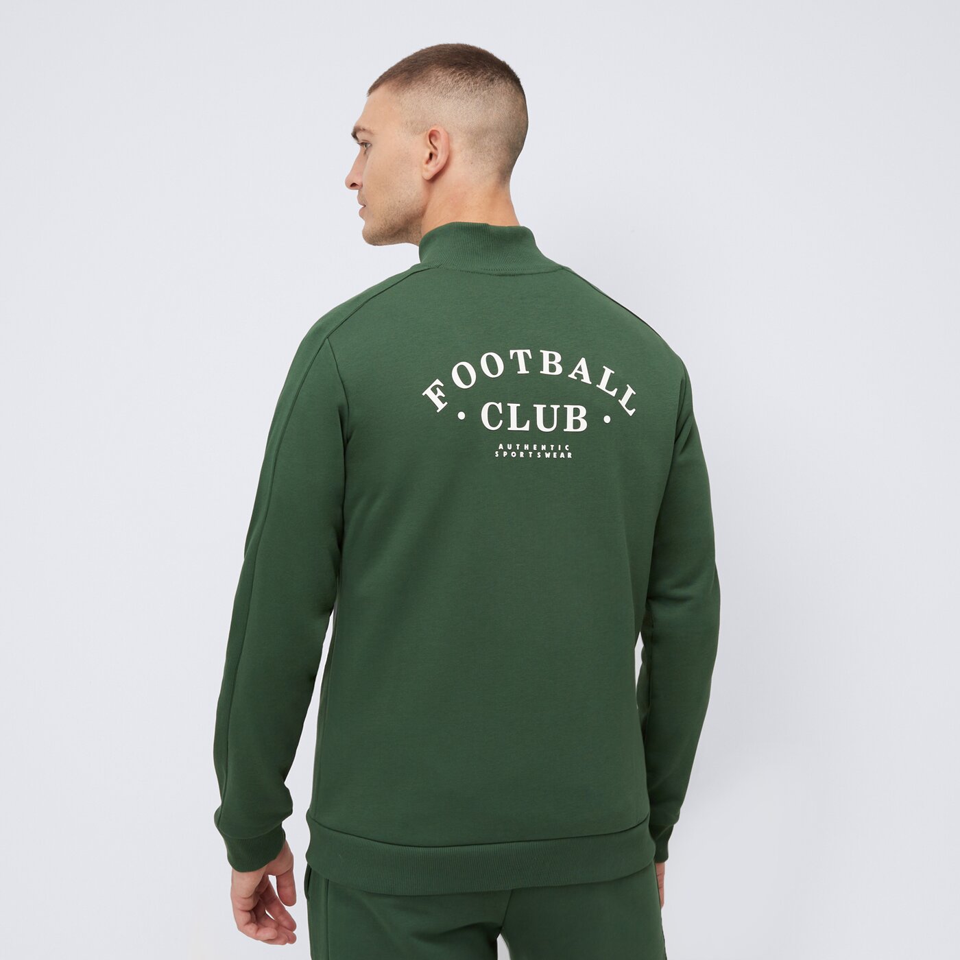 Bluza męska UMBRO BLUZA ROZPINANA FOOTBALL CLUB ul125blm06001 kolor zielony