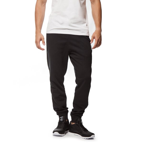 Spodnie dresowe męskie REEBOK SPODNIE EL FT CUFF aa4496 kolor czarny