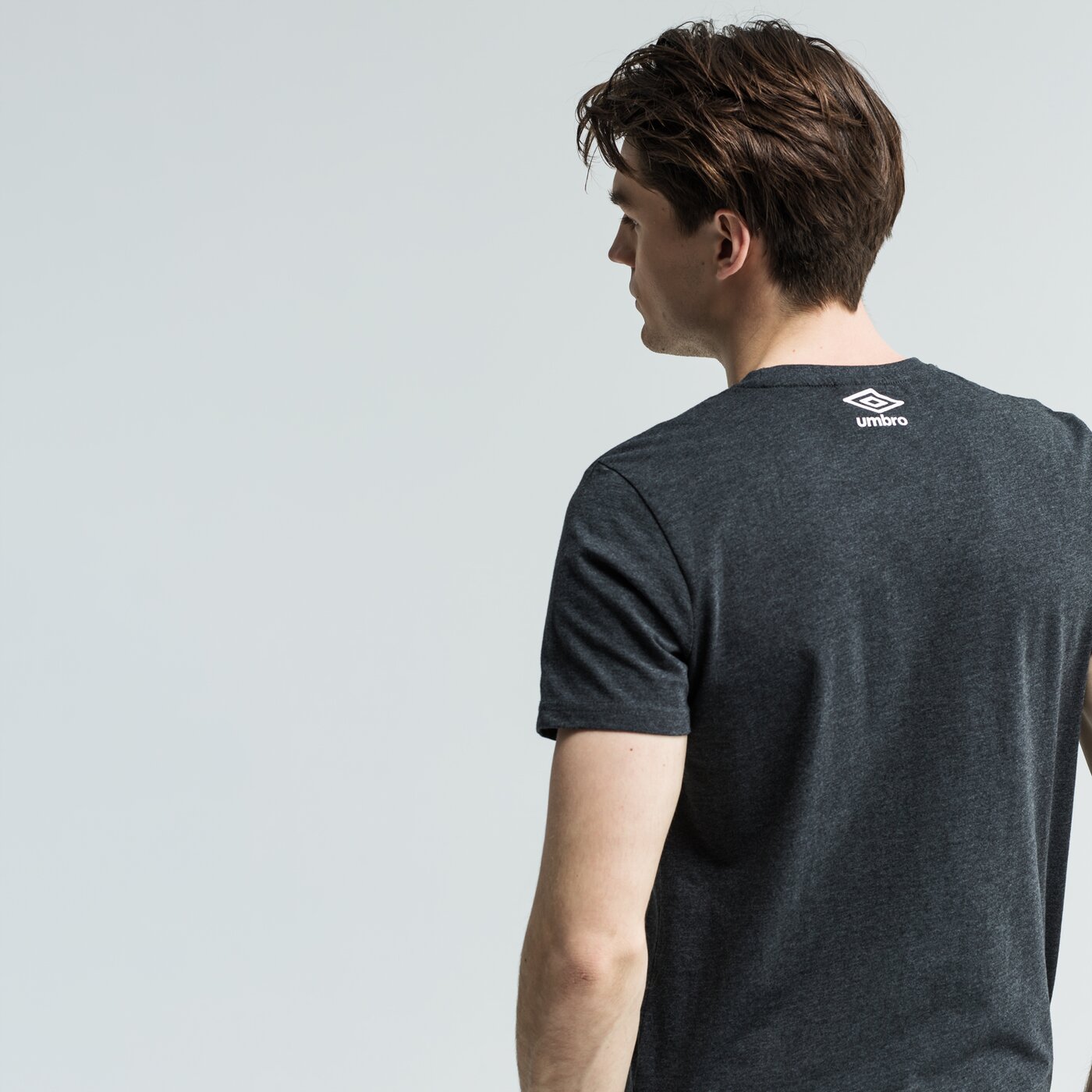 Koszulka męska UMBRO T-SHIRT SS UMTERO ul19tsm36001 kolor szary
